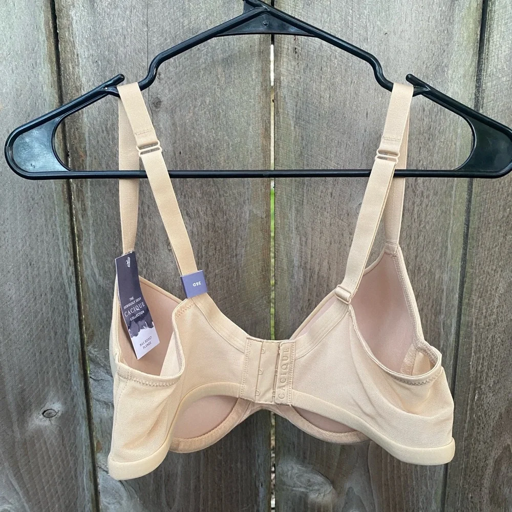 Cacique Lane Bryant NWT Max Boost Plunge Bra Size 36D - Picture 5 of 7